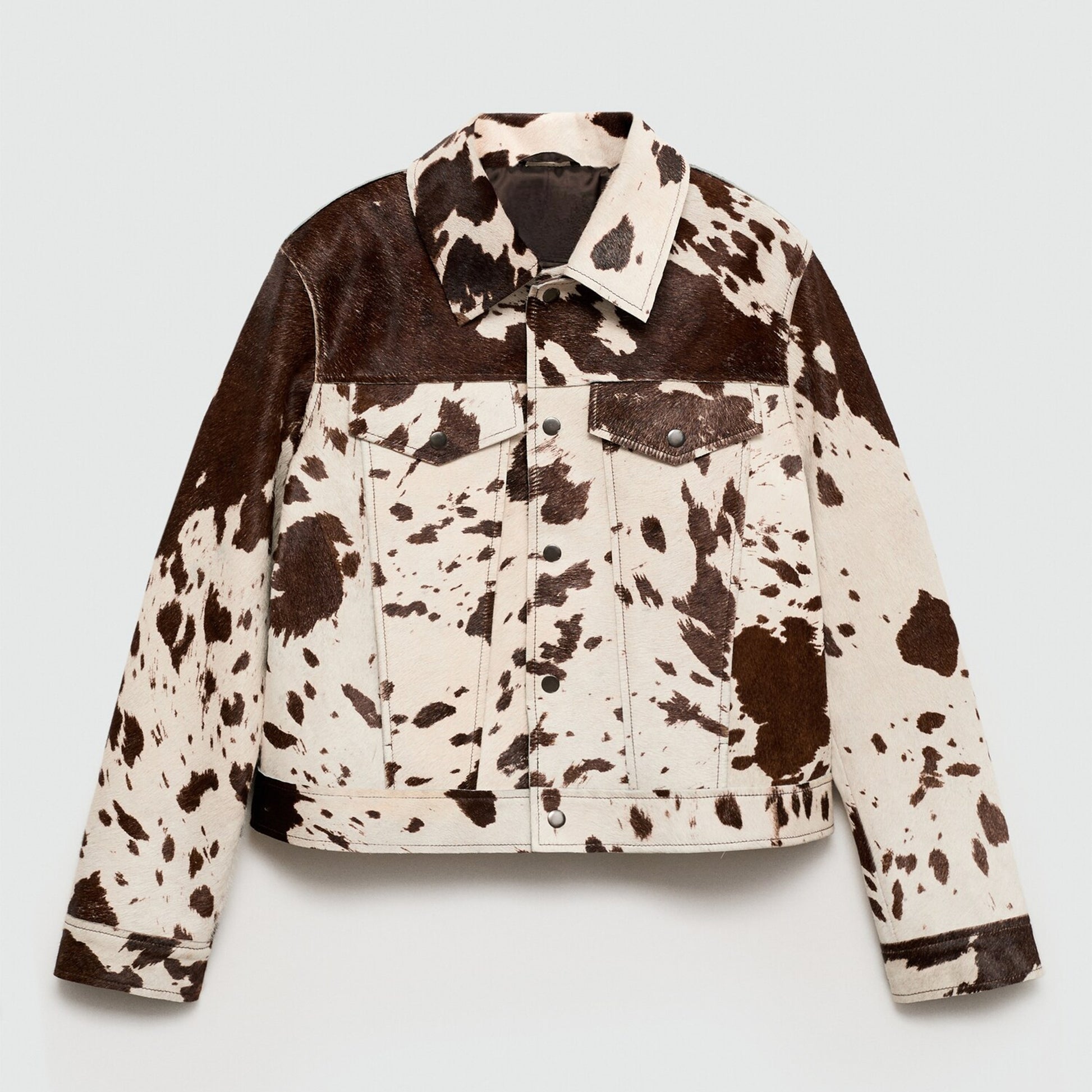 Women Western Cowgirl Vintage Brown Full Grain Cowhide Cow Skin Leather Jacket Coat​