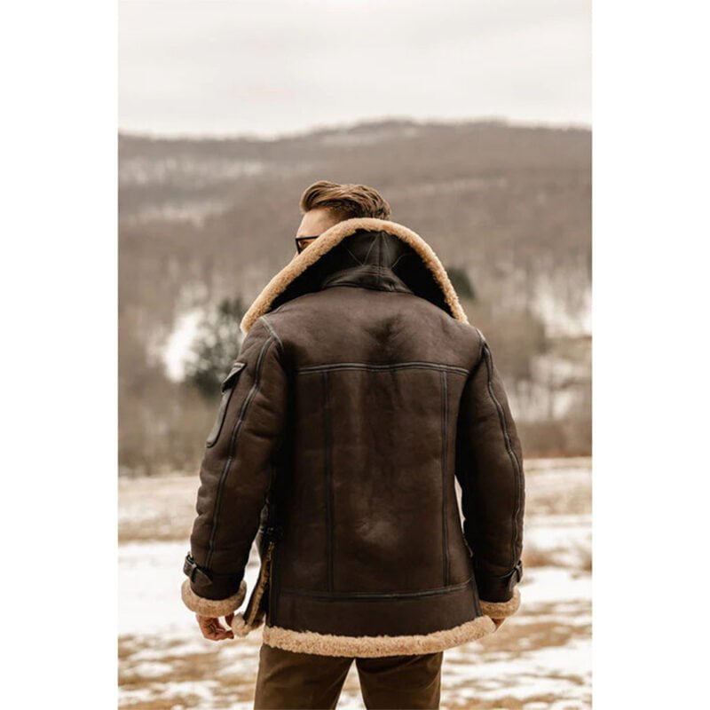 shearling jacket-faux shearling jacket-shearling jacket mens-shearling leather jacket,brown coat,mens fur color jacket