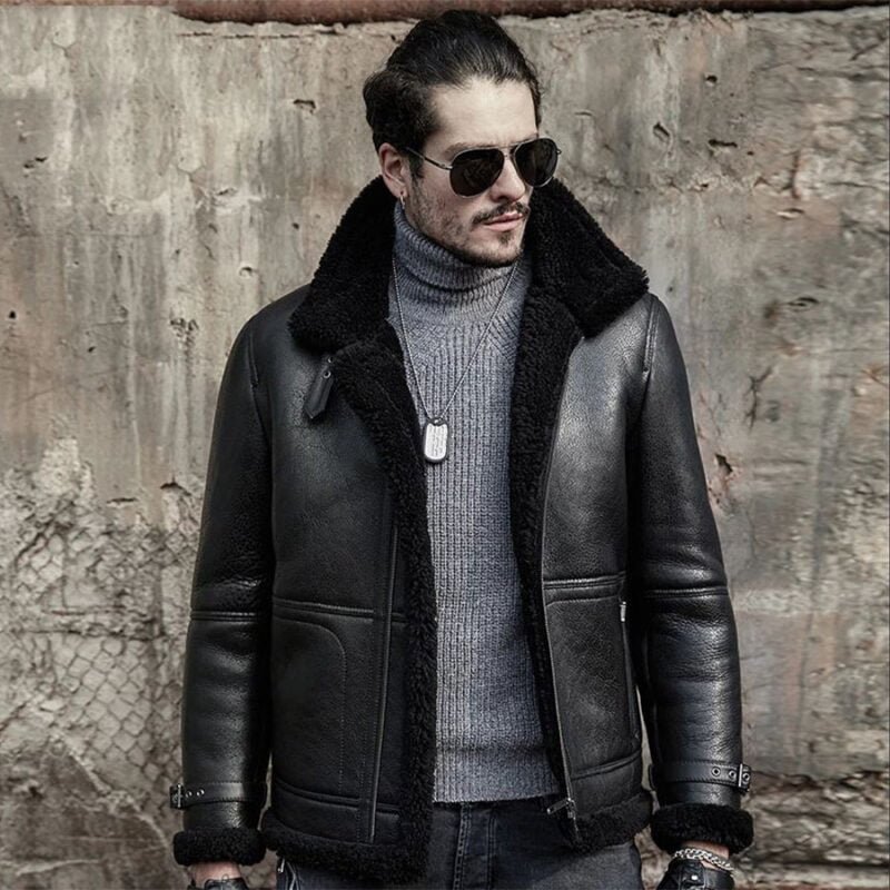 B3 bomber coat-b3 bomber jacket-b 3 bomber jacket-b3 sheepskin bomber jacket-original b3 bomber jacket-sheepskin b3 flight jacket-mens b3 bomber jacket-Men's B3 Shearling Bomber Jacket-Shearling Bomber Jacket - Military Pilot Fur Coat-Men's Fur Jacket-Sheepskin Leather-Faux Shearling-Sheepskin Jackets-shearling leather jacket-Shearling Jackets-shearling jacket mens-shearling jacket-Shearling Collar Jacket-Leather Jacket with Fur Collar-Flight Jacket-faux shearling jacket-B3 Bomber