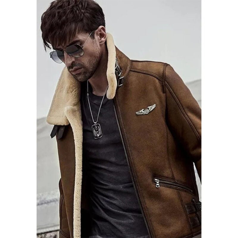 b3 bomber jacket,b 3 bomber jacket,b3 sheepskin bomber jacket,original b3 bomber jacket,sheepskin b3 flight jacket,mens b3 bomber jacket,Men's B3 Shearling Bomber Jacket,Shearling Bomber Jacket,Military Pilot Fur Coat,Men's Fur Jacket,Sheepskin Leather,Faux Shearling,Sheepskin Jackets,shearling leather jacket,Shearling Jackets,shearling jacket mens,shearling jacket,Shearling Collar Jacket,Leather Jacket with Fur Collar,Flight Jacket,faux shearling jacket,B3 Bomber Jackets-b3 bomber coat-camel brown coat