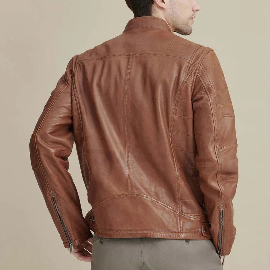 brown leather jacket-biker jacket-leather motor bike jacket-leather biker jacket-bike jacket-Men Stylish Biker Leather Jacket-Pebbled Leather-leather motor bike jacket-Mens Black Leather Biker Jacket-shearling jacket-brown biker jacket-brown jacket