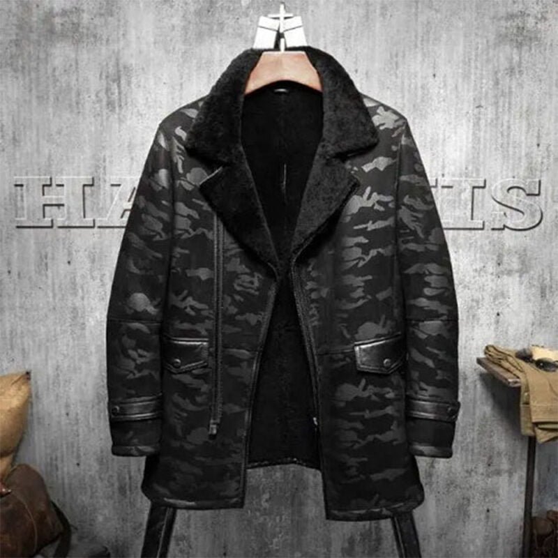 Men's Shearling Coats-shearling jacket men-shearling trench coat mens-black leather shearling jacket mens-mens sheepskin coat-sheepskin jacket mens-mens shearling bomber jacket-mens leather sheepskin coat