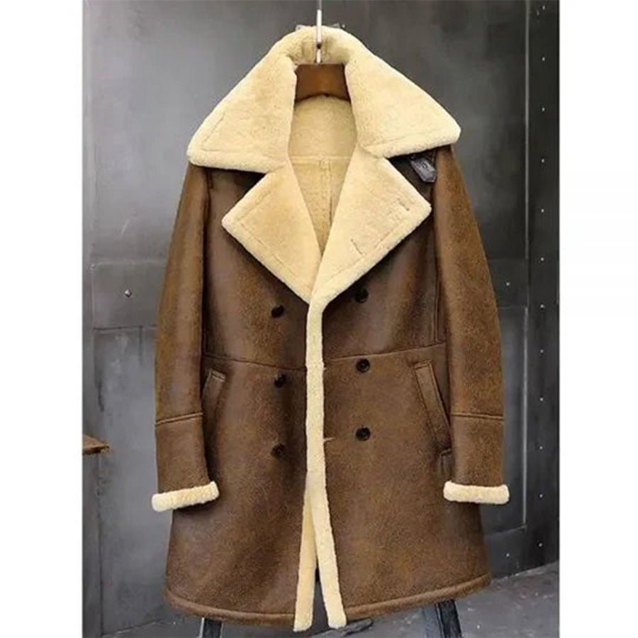 Men's Shearling Coats-shearling jacket men-shearling trench coat mens-black leather shearling jacket mens-mens sheepskin coat-sheepskin jacket mens-mens shearling bomber jacket-mens leather sheepskin coat