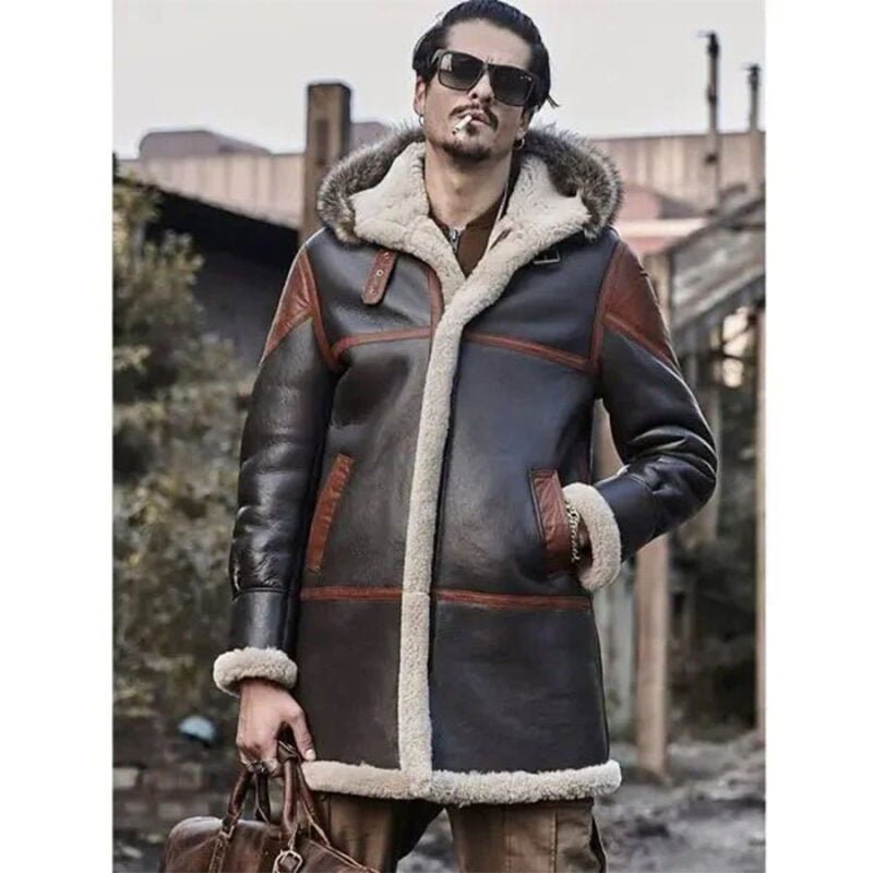 Men's Shearling Coats-shearling jacket men-shearling trench coat mens-black leather shearling jacket mens-mens sheepskin coat-sheepskin jacket mens-mens shearling bomber jacket-mens leather sheepskin coat