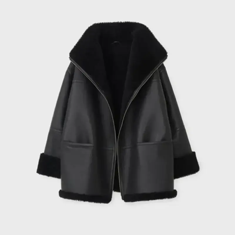 women shearling jackets-shearling coat womens-women's shearling biker jacket-shearling coat women's-shearling leather jacket women's-leather jacket with shearling