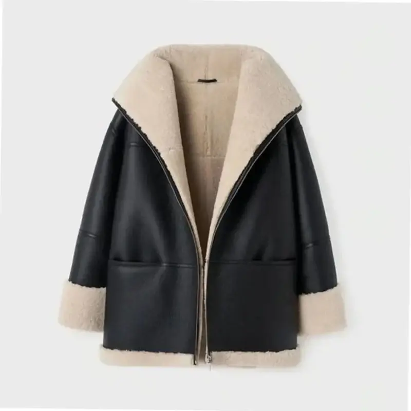 women shearling jackets-shearling coat womens-women's shearling biker jacket-shearling coat women's-shearling leather jacket women's-leather jacket with shearling