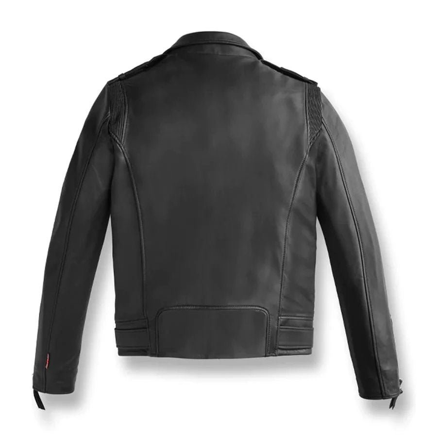 biker jacket-leather motor bike jacket-leather biker jacket-bike jacket-Men Stylish Biker Leather Jacket-Pebbled Leather-leather motor bike jacket- Mens Black Leather Biker Jacket-biker coat