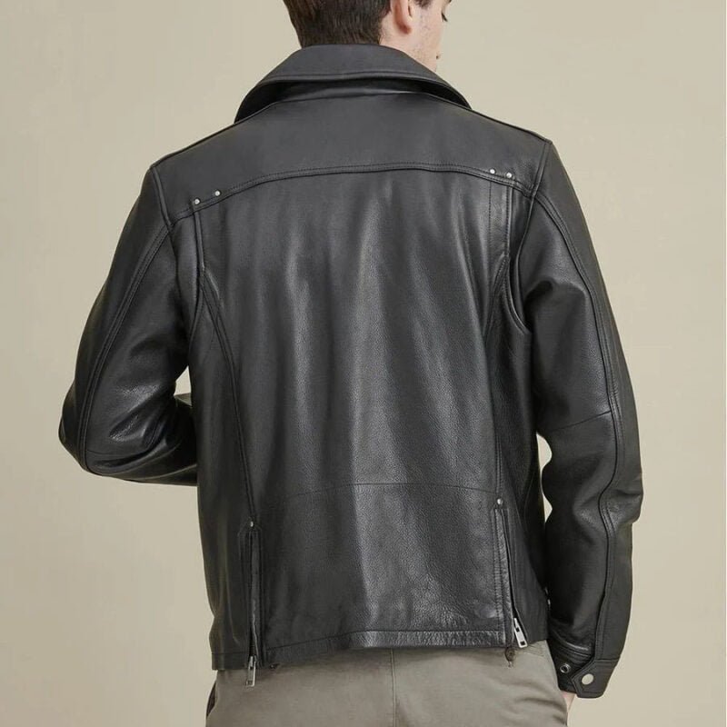 biker jacket,leather motor bike jacket,leather biker jacket,bike jacket,Men Stylish Biker Leather Jacket,Pebbled Leather,leather motor bike jacket, Mens Black Leather Biker Jacket-shearling jacket