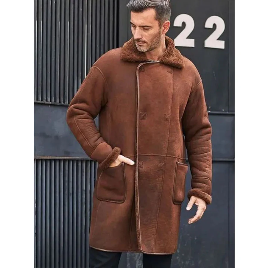 Men's Shearling Coats-shearling jacket men-shearling trench coat mens-black leather shearling jacket mens-mens sheepskin coat-sheepskin jacket mens-mens shearling bomber jacket-mens leather sheepskin coat