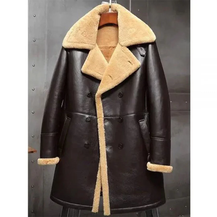 Men's Shearling Coats-shearling jacket men-shearling trench coat mens-black leather shearling jacket mens-mens sheepskin coat-sheepskin jacket mens-mens shearling bomber jacket-mens leather sheepskin coat