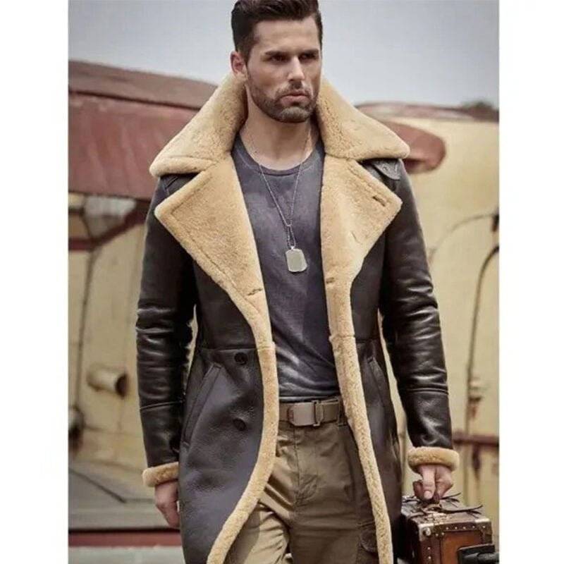 Men's Shearling Coats-shearling jacket men-shearling trench coat mens-black leather shearling jacket mens-mens sheepskin coat-sheepskin jacket mens-mens shearling bomber jacket-mens leather sheepskin coat