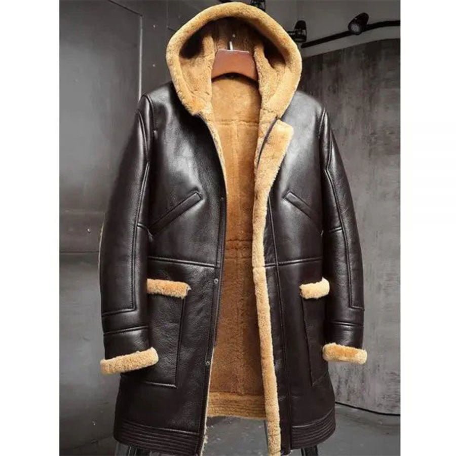 Men's Shearling Coats-shearling jacket men-shearling trench coat mens-black leather shearling jacket mens-mens sheepskin coat-sheepskin jacket mens-mens shearling bomber jacket-mens leather sheepskin coat