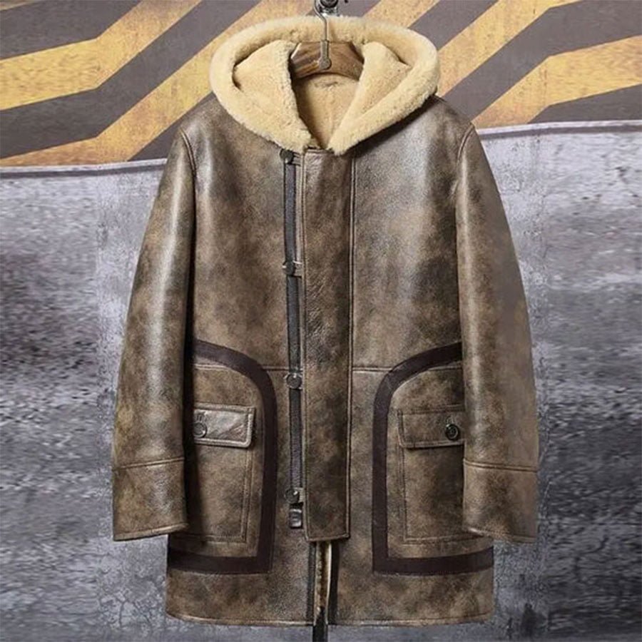 Men's Shearling Coats-shearling jacket men-shearling trench coat mens-black leather shearling jacket mens-mens sheepskin coat-sheepskin jacket mens-mens shearling bomber jacket-mens leather sheepskin coat