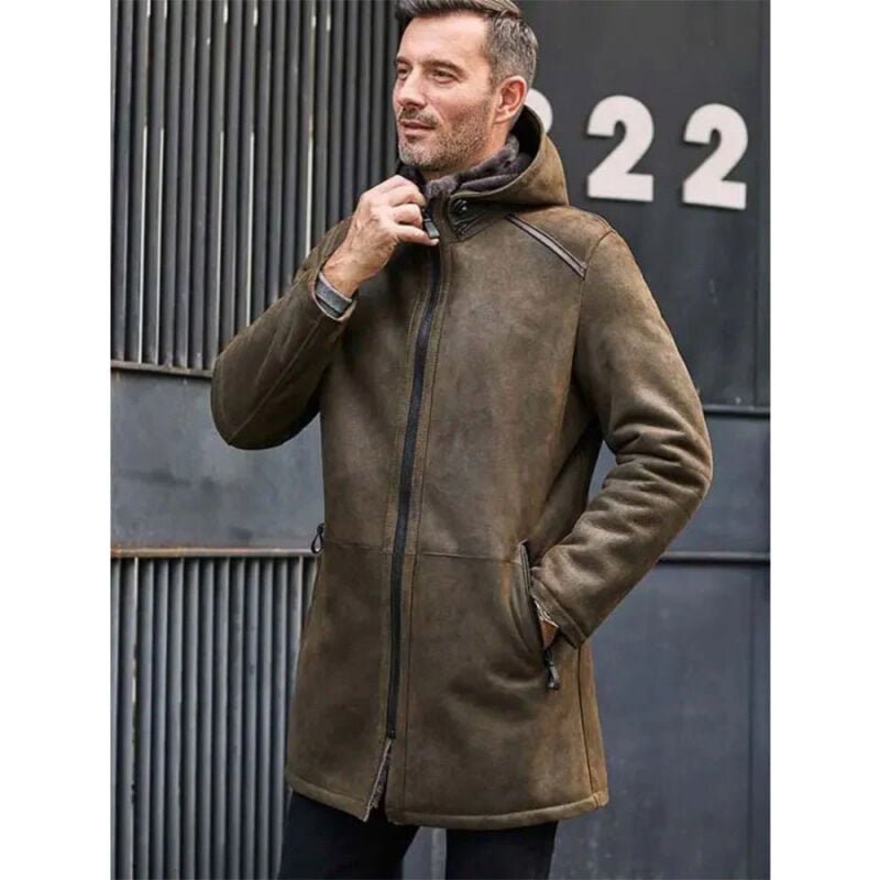 Men's Shearling Coats-shearling jacket men-shearling trench coat mens-black leather shearling jacket mens-mens sheepskin coat-sheepskin jacket mens-mens shearling bomber jacket-mens leather sheepskin coat