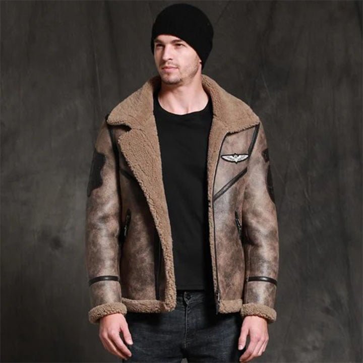 sheepskin jacket men-sheepskin bomber jacket-sheepskin jacket-real sheepskin jacket-real sheepskin jacket mens