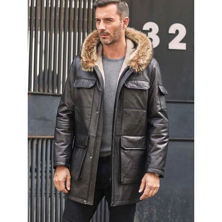 Men's Shearling Coats-shearling jacket men-shearling trench coat mens-black leather shearling jacket mens-mens sheepskin coat-sheepskin jacket mens-mens shearling bomber jacket-mens leather sheepskin coat