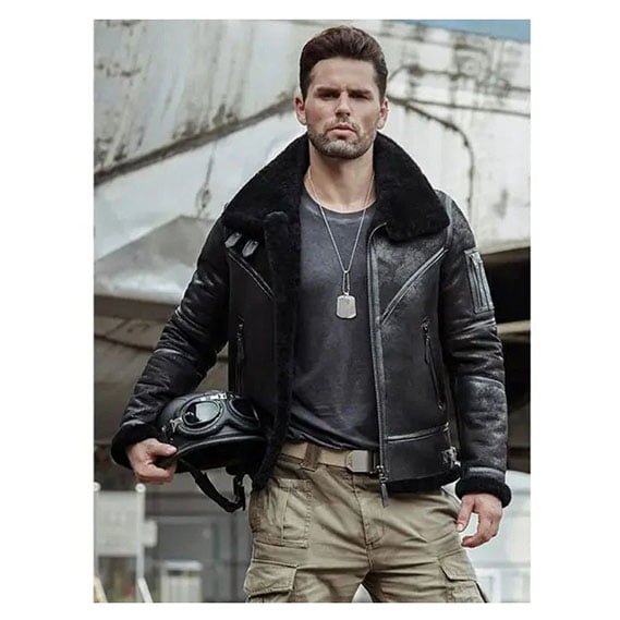 shearling jacket-faux shearling jacket-shearling jacket mens-shearling leather jacket