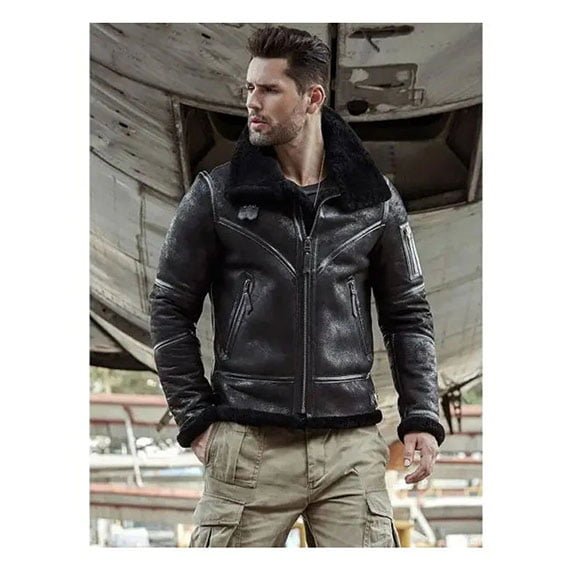 shearling jacket-faux shearling jacket-shearling jacket mens-shearling leather jacket