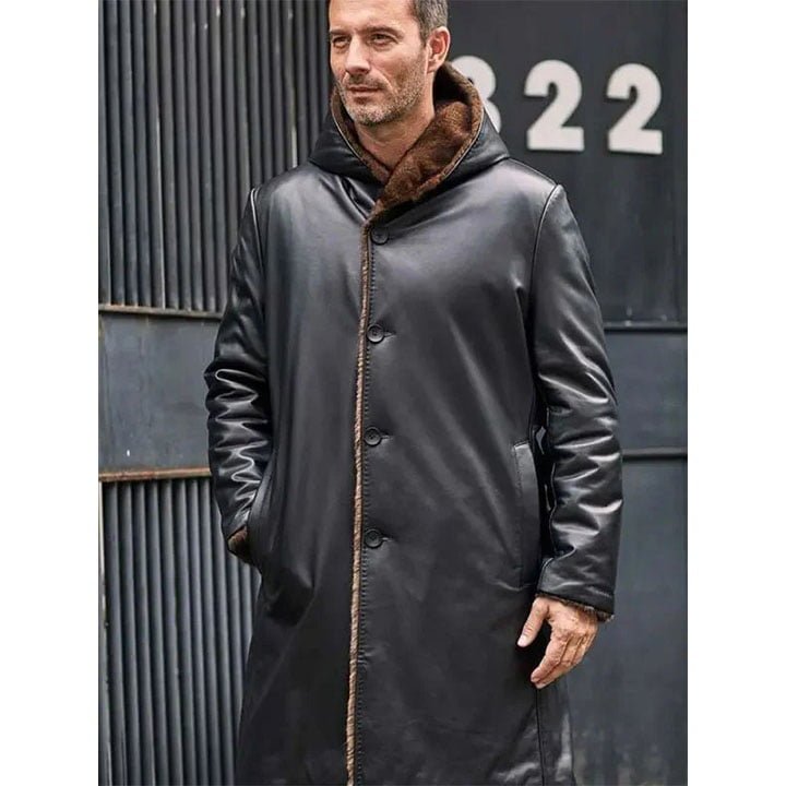 Men's Shearling Coats-shearling jacket men-shearling trench coat mens-black leather shearling jacket mens-mens sheepskin coat-sheepskin jacket mens-mens shearling bomber jacket-mens leather sheepskin coat