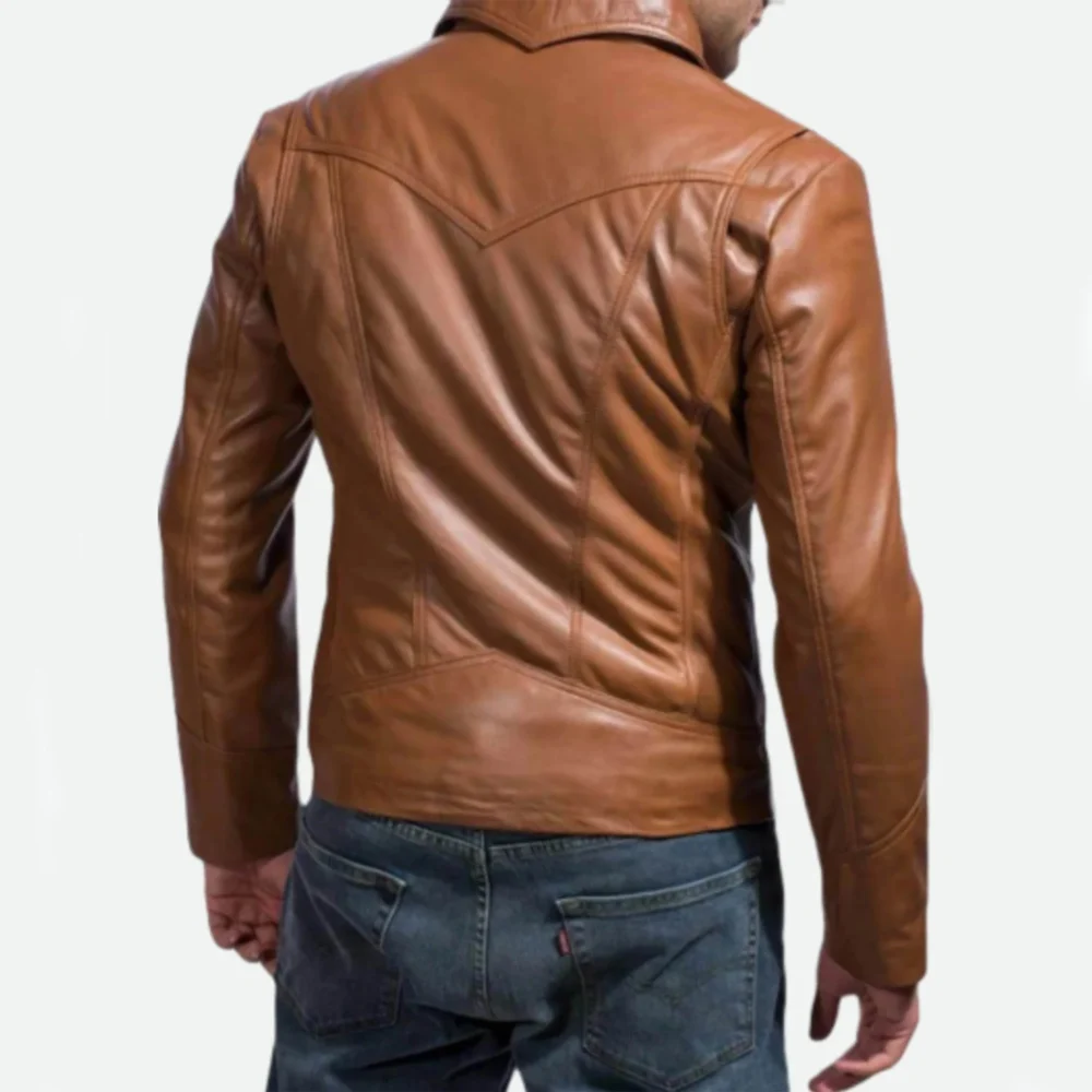 Wolverine Jacket, Men X Wolverine Brown Leather Jacket, Vintage Real Leather Wolverine Jacket, Men X Leather Jacket