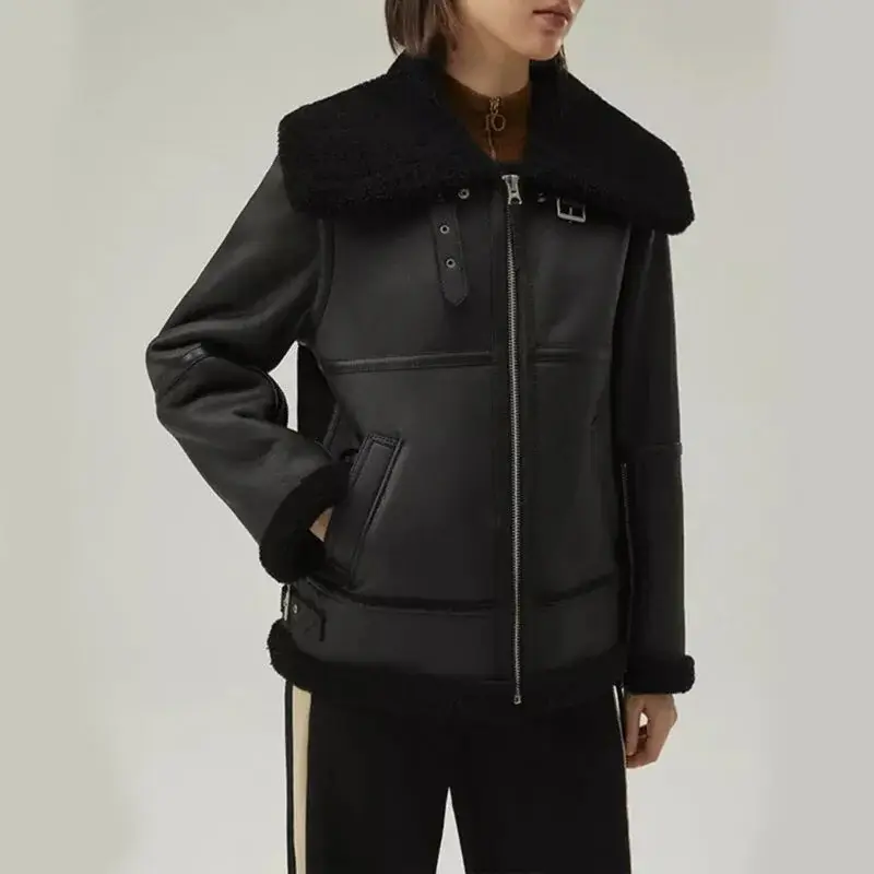 women shearling jackets-shearling coat womens-women's shearling biker jacket-shearling coat women's-shearling leather jacket women's-leather jacket with shearling