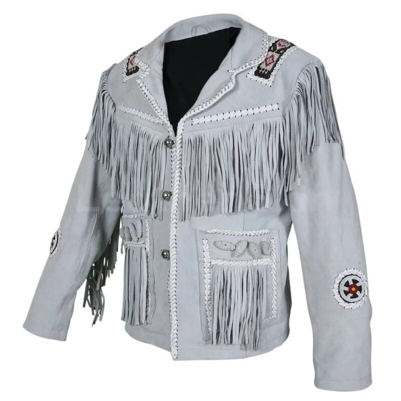 american indian jacket- cowboy coat- cowboy jacket- fringe jacket- Men's Traditional Native Indian Cowboy Real Suede Leather Western Jacket- native american coats- native american fringe Jacket- native american jacket men's- native american jackets- native american jackets and coats- native american jackets for mens- native american leather jacket- native american style jacket- native indian jackets- native jacket- suede fringe jacket- vintage suede jacket