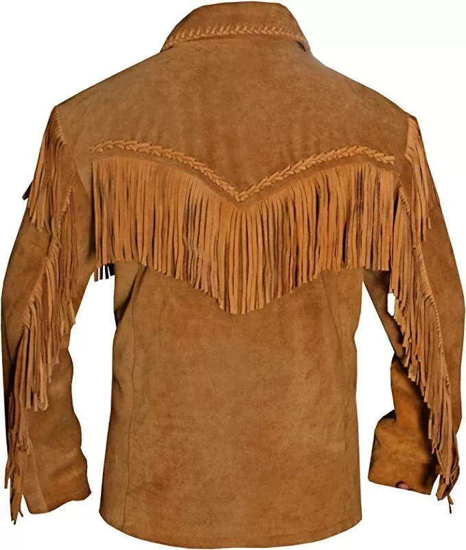 american indian jacket- cowboy coat- cowboy jacket- fringe jacket- Men's Traditional Native Indian Cowboy Real Suede Leather Western Jacket- native american coats- native american fringe Jacket- native american jacket men's- native american jackets- native american jackets and coats- native american jackets for mens- native american leather jacket- native american style jacket- native indian jackets- native jacket- suede fringe jacket- vintage suede jacket