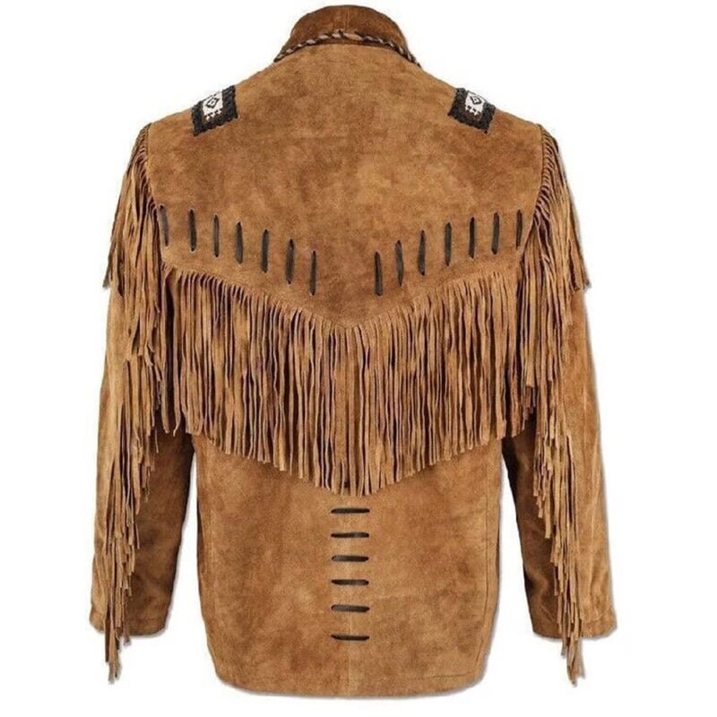 american indian jacket- cowboy coat- cowboy jacket- fringe jacket- Men's Traditional Native Indian Cowboy Real Suede Leather Western Jacket- native american coats- native american fringe Jacket- native american jacket men's- native american jackets- native american jackets and coats- native american jackets for mens- native american leather jacket- native american style jacket- native indian jackets- native jacket- suede fringe jacket- vintage suede jacket