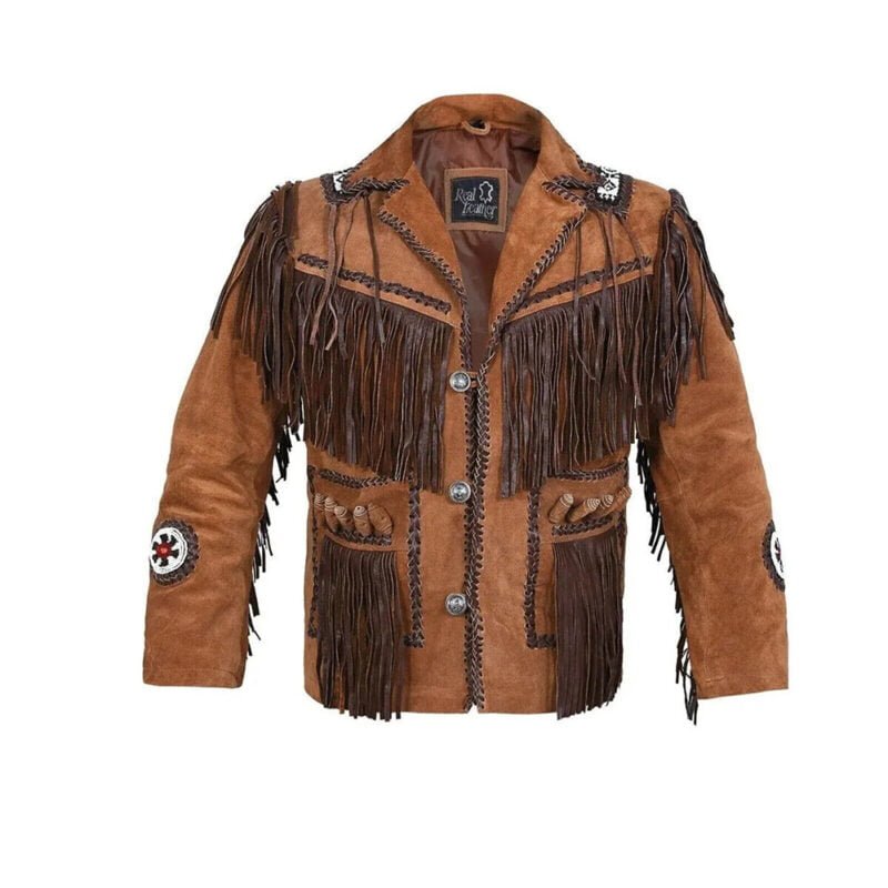 american indian jacket- cowboy coat- cowboy jacket- fringe jacket- Men's Traditional Native Indian Cowboy Real Suede Leather Western Jacket- native american coats- native american fringe Jacket- native american jacket men's- native american jackets- native american jackets and coats- native american jackets for mens- native american leather jacket- native american style jacket- native indian jackets- native jacket- suede fringe jacket- vintage suede jacket