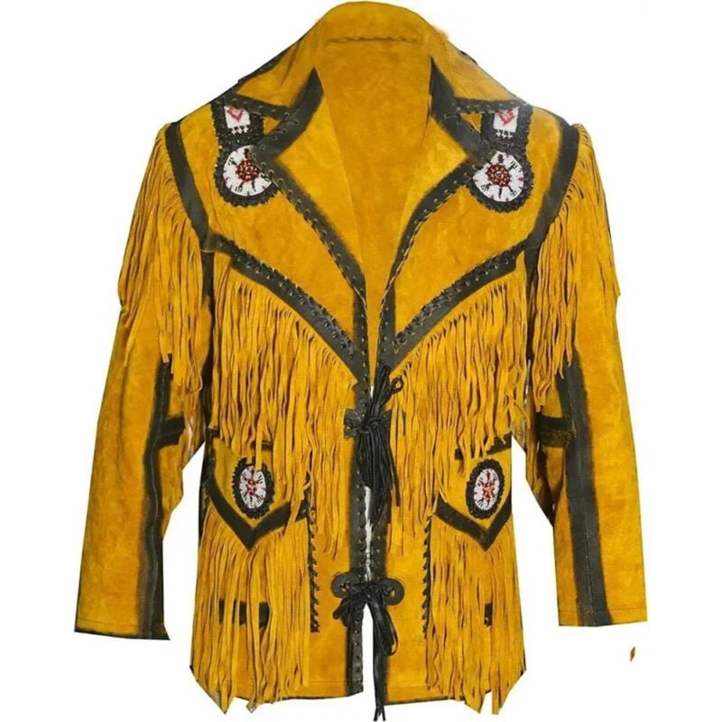 american indian jacket- cowboy coat- cowboy jacket- fringe jacket- Men's Traditional Native Indian Cowboy Real Suede Leather Western Jacket- native american coats- native american fringe Jacket- native american jacket men's- native american jackets- native american jackets and coats- native american jackets for mens- native american leather jacket- native american style jacket- native indian jackets- native jacket- suede fringe jacket- vintage suede jacket