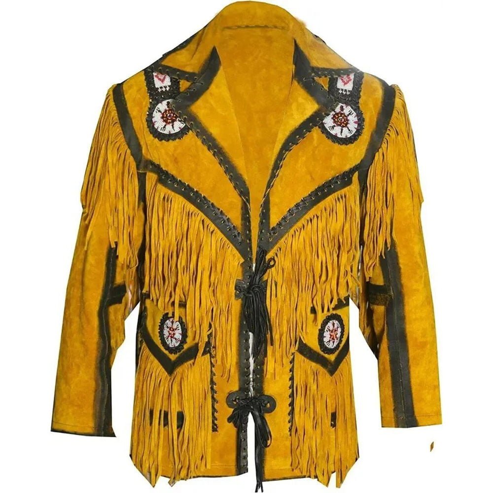 american indian jacket- cowboy coat- cowboy jacket- fringe jacket- Men's Traditional Native Indian Cowboy Real Suede Leather Western Jacket- native american coats- native american fringe Jacket- native american jacket men's- native american jackets- native american jackets and coats- native american jackets for mens- native american leather jacket- native american style jacket- native indian jackets- native jacket- suede fringe jacket- vintage suede jacket