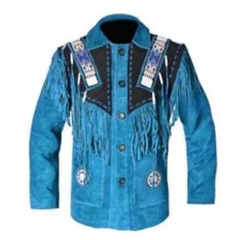 american indian jacket- cowboy coat- cowboy jacket- fringe jacket- Men's Traditional Native Indian Cowboy Real Suede Leather Western Jacket- native american coats- native american fringe Jacket- native american jacket men's- native american jackets- native american jackets and coats- native american jackets for mens- native american leather jacket- native american style jacket- native indian jackets- native jacket- suede fringe jacket- vintage suede jacket